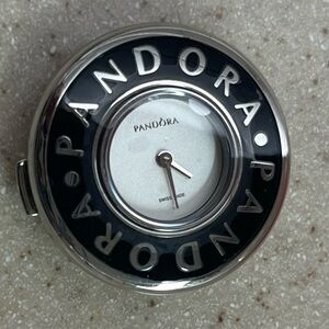 Pandora Embrace Light Silver & Black Face Watch Embrace 811039LS New